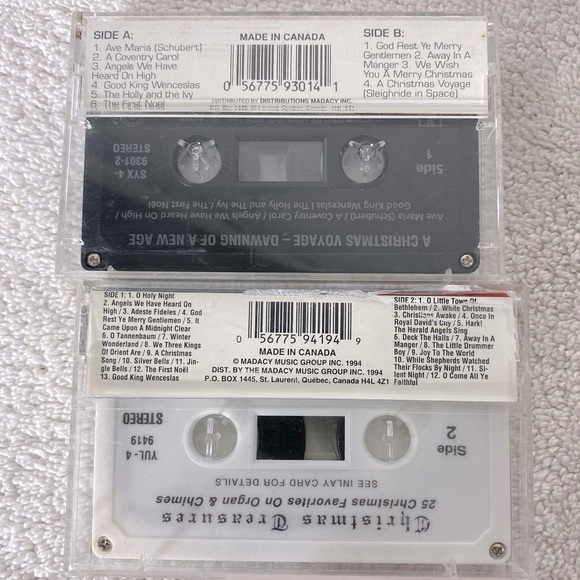 Vintage Holiday Christmas Music Cassette Tapes X12 - Picture 5 of 15